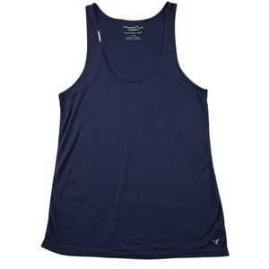 Vtg Y2K 2000s American Eagle Tank Top Womens Sz XL Navy Sparkle Elena Gilbert